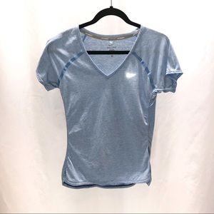 Nike Dr-Fit running short sleeve T-shirt in blue